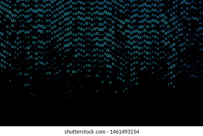 Light BLUE vector background with bubbles. Modern abstract illustration with colorful water drops. Pattern for ads, leaflets.