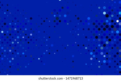 Light BLUE vector background with bubbles. Glitter abstract illustration with blurred drops of rain. Pattern for ads, booklets.