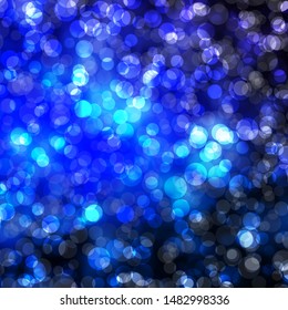 Light BLUE vector background with bubbles. Glitter abstract illustration with colorful drops. Pattern for wallpapers, curtains.