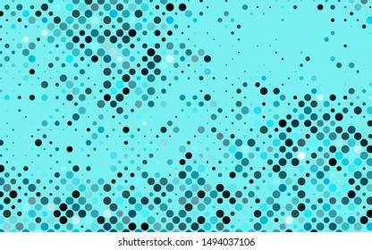 Light BLUE vector background with bubbles. Blurred decorative design in abstract style with bubbles. Pattern for ads, booklets.