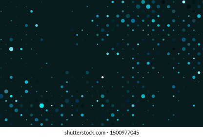 Light BLUE vector background with bubbles. Beautiful colored illustration with blurred circles in nature style. Template for your brand book.