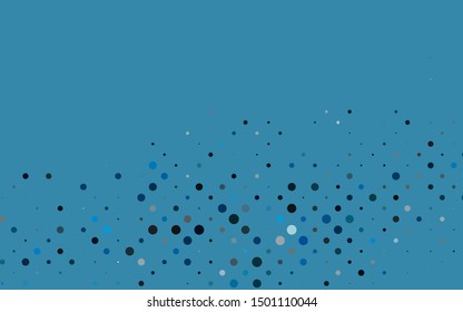 Light BLUE vector background with bubbles. Blurred bubbles on abstract background with colorful gradient. Design for posters, banners.