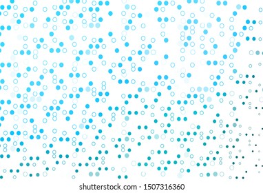 Light BLUE vector background with bubbles. Blurred decorative design in abstract style with bubbles. Design for business adverts.
