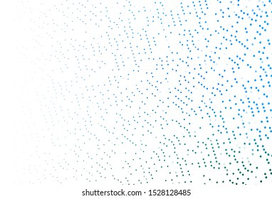 Light BLUE vector background with bubbles. Abstract illustration with colored bubbles in nature style. Template for your brand book.
