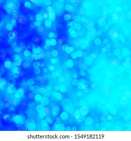 Light BLUE vector background with bubbles. Illustration with set of shining colorful abstract spheres. New template for a brand book.