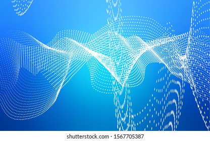 Light BLUE vector background with bubbles. Beautiful colored illustration with blurred circles in nature style. New design for ad, poster, banner of your website.