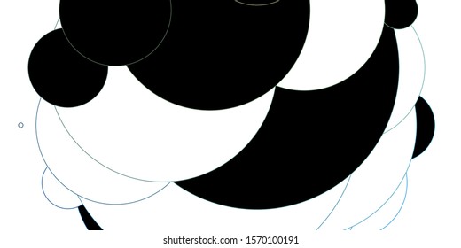 Light BLUE vector background with bubbles. Modern abstract illustration with colorful circle shapes. Pattern for websites.