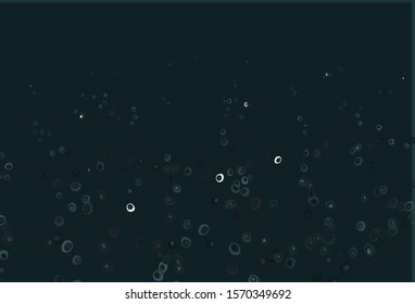 Light BLUE vector background with bubbles. Blurred bubbles on abstract background with colorful gradient. Pattern for ads, leaflets.