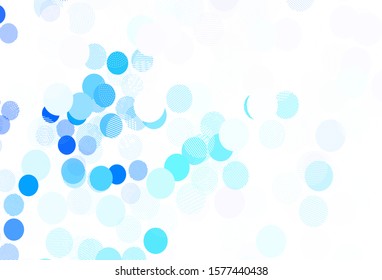 Light BLUE vector background with bubbles. Modern abstract illustration with colorful water drops. Design for your business advert.