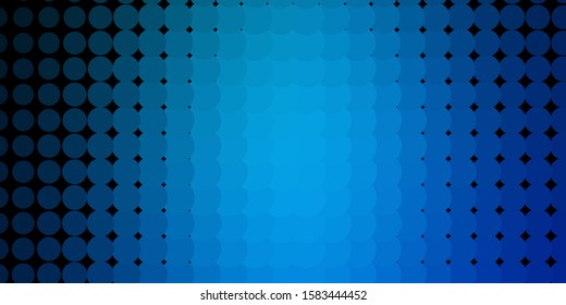 Light BLUE vector background with bubbles. Illustration with set of shining colorful abstract spheres. New template for a brand book.