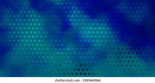 Light BLUE vector background with bubbles. Modern abstract illustration with colorful circle shapes. Pattern for wallpapers, curtains.