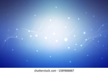 Light BLUE vector background with bubbles. Beautiful colored illustration with blurred circles in nature style. Pattern can be used as texture of water, rain drops.