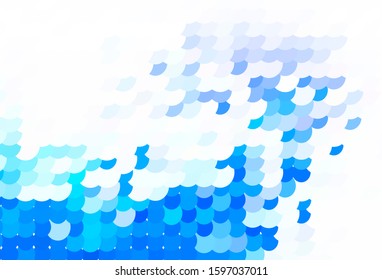 Light BLUE vector background with bubbles. Blurred decorative design in abstract style with bubbles. New template for your brand book.