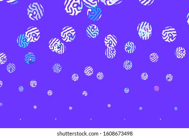 Light BLUE vector background with bubbles. Blurred decorative design in abstract style with bubbles. Pattern for beautiful websites.