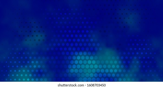 Light BLUE vector background with bubbles. Colorful illustration with gradient dots in nature style. Design for posters, banners.
