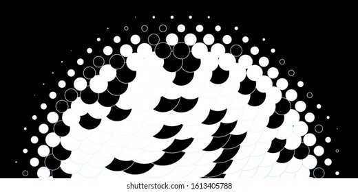 Light BLUE vector background with bubbles. Glitter abstract illustration with colorful drops. Design for posters, banners.