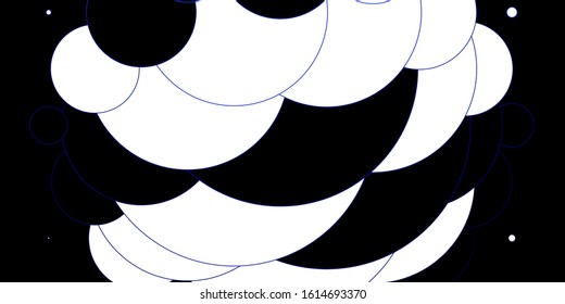 Light BLUE vector background with bubbles. Colorful illustration with gradient dots in nature style. Design for your commercials.