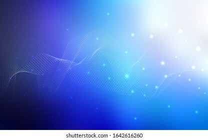 Light BLUE vector background with bubbles. Illustration with set of shining colorful abstract circles. The pattern can be used for beautiful websites.