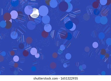 Light BLUE vector background with bubbles. Blurred decorative design in abstract style with bubbles. Pattern for textures of wallpapers.