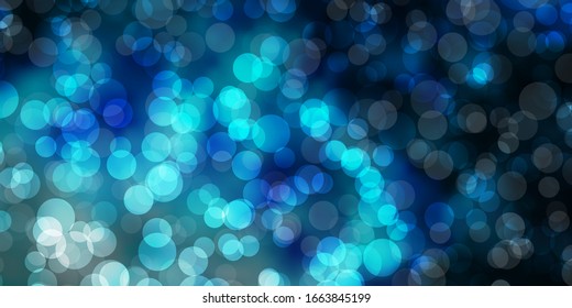 Light BLUE vector background with bubbles. Illustration with set of shining colorful abstract spheres. Design for posters, banners.