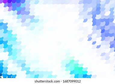 Light BLUE vector background with bubbles. Illustration with set of shining colorful abstract circles. Pattern for textures of wallpapers.