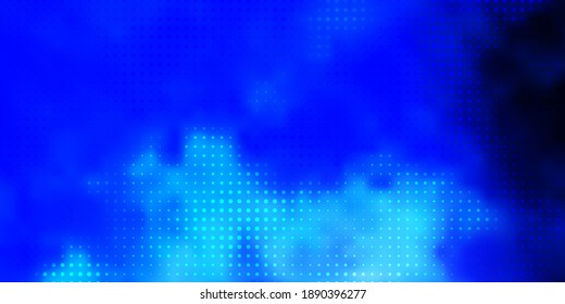 Light BLUE vector background with bubbles. Glitter abstract illustration with colorful drops. Pattern for wallpapers, curtains.