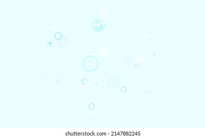 Light BLUE vector background with bubbles. Blurred bubbles on abstract background with colorful gradient. Pattern for beautiful websites.