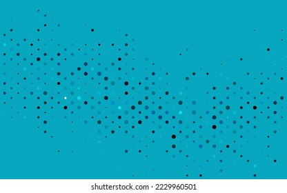 Light BLUE vector background with bubbles. Glitter abstract illustration with blurred drops of rain. Design for posters, banners.
