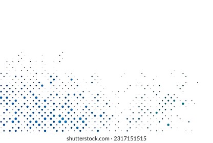 Light BLUE vector background with bubbles. Blurred bubbles on abstract background with colorful gradient. Template for your brand book.