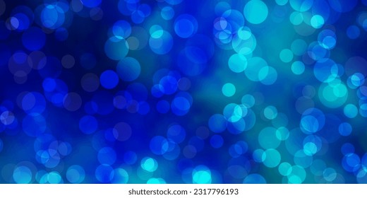 Light BLUE vector background with bubbles. Modern abstract illustration with colorful circle shapes. Design for your commercials.