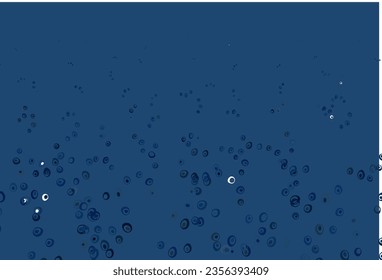 Light BLUE vector background with bubbles. Blurred bubbles on abstract background with colorful gradient. Design for posters, banners.