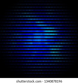 Light BLUE vector background with circles. Illustration with set of shining colorful abstract spheres. Pattern for business ads.