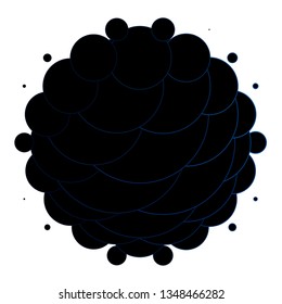 Light BLUE vector background with circles. Modern abstract illustration with colorful circle shapes. Design for your commercials.