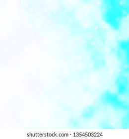 Light BLUE vector background with circles. Glitter abstract illustration with colorful drops. Pattern for business ads.