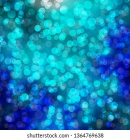 Light BLUE vector background with circles. Illustration with set of shining colorful abstract spheres. Pattern for booklets, leaflets.