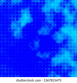 Light BLUE vector background with circles. Abstract decorative design in gradient style with bubbles. Pattern for business ads.
