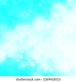 Light BLUE vector background with circles. Glitter abstract illustration with colorful drops. New template for your brand book.