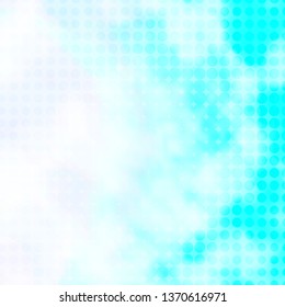 Light BLUE vector background with circles. Abstract colorful disks on simple gradient background. Pattern for business ads.