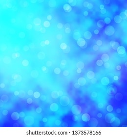 Light BLUE vector background with circles. Illustration with set of shining colorful abstract spheres. Design for posters, banners.