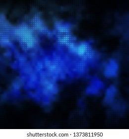 Light BLUE vector background with circles. Abstract illustration with colorful spots in nature style. Design for your commercials.