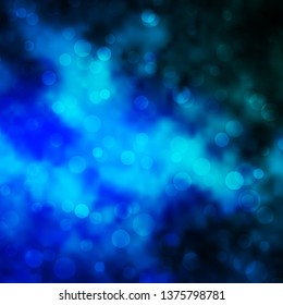 Light BLUE vector background with circles. Colorful illustration with gradient dots in nature style. New template for your brand book.