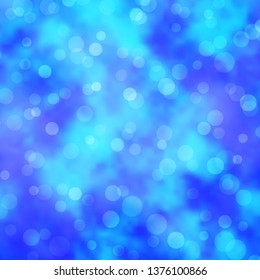 Light BLUE vector background with circles. Modern abstract illustration with colorful circle shapes. Pattern for business ads.