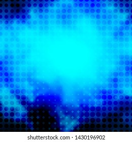 Light BLUE vector background with circles. Abstract colorful disks on simple gradient background. Pattern for business ads.