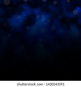 Light BLUE vector background with circles. Abstract colorful disks on simple gradient background. Pattern for business ads.