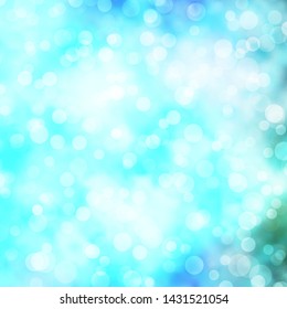 Light BLUE vector background with circles. Colorful illustration with gradient dots in nature style. Design for posters, banners.