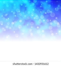 Light BLUE vector background with circles. Abstract colorful disks on simple gradient background. Pattern for booklets, leaflets.