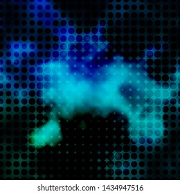 Light BLUE vector background with circles. Abstract decorative design in gradient style with bubbles. Pattern for wallpapers, curtains.