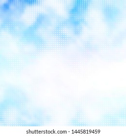 Light BLUE vector background with circles. Abstract illustration with colorful spots in nature style. Design for your commercials.