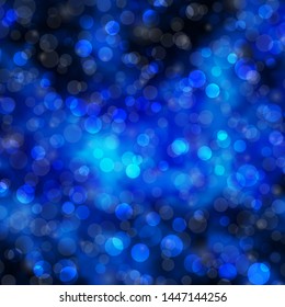 Light BLUE vector background with circles. Colorful illustration with gradient dots in nature style. Design for posters, banners.