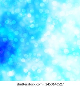 Light BLUE vector background with circles. Modern abstract illustration with colorful circle shapes. New template for your brand book.